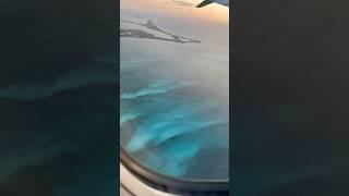 Flying over Cancun Mexico  #cancun #mexico #plane #amazing #sea