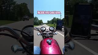 Little rip while doing a test and tune on the Rd350  #motovlog #vintage #motorcycle