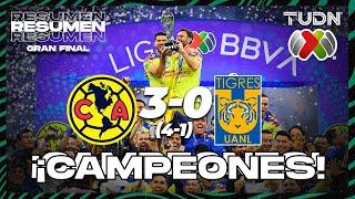 Resumen y goles  América 43-01 Tigres  AP2023 - Final VUELTA  TUDN