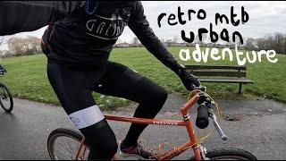 87 Saracen meets adventure bikes. Retro MTB shakedown on urban trails