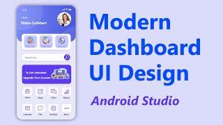  Android UI Design Mobile dashboard UI Tutorial  android projects