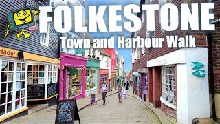 FOLKESTONE Kent UK 2021 - Folkestone Creative Quarter & Harbour Walk 4K