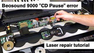 Beosound 9000 CD Pause error laser repair and maintenance tutorial - Bang & Olufsen