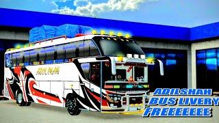 New Adil shah Bus Livery  Bus simulator Indonesia by Mr AGK Gaming