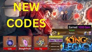 *NEW CODES* *NEW CODES* FREE 2x EXP AND GEMS  KING LEGACY CODES UPDATE 6