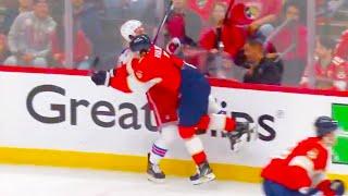 Dmitry Kulikov Hit on Will Cuylle  Rangers vs Panthers Game 6  2024 Eastern Conference Finals