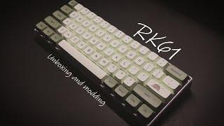 RK61  Unboxing and Mods  Gateron Yellow  Thocks