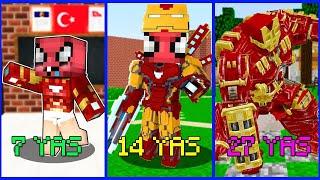 IRON MAN FAKİRİN OKUL HAYAT GELİŞİMİ⏳ - Minecraft