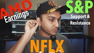 AMD Earnings S&P Support and Resistance NFLX  Day Trading Stocks to Watch  NIO BABA FB SNAP