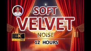 Soft Velvet Red Noise  12 Hours  Black Screen  For Sleep Stress and Tinnitus Relief