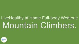 LiveHealthy at Home Full-body Workout Mountain Climbers