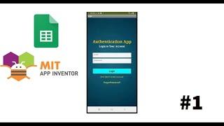 Authenticator app for Android  App inventor and Google Sheets