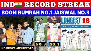 India  Records Worlds Longest Winning Streak Ever  4306 Days  Boom Bumrah No 1  Pak Reaction