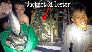 Jackpot Si Lester Ngayung Gabi Ang Daming Huli.