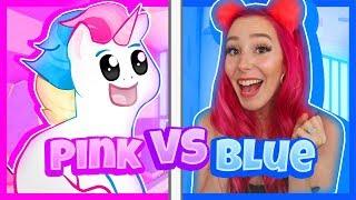 Using Only ONE COLOR in Adopt Me Build Battle CHALLENGE in Roblox MeganPlays VS Honey The Unicorn