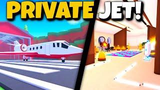 Recording In My NEW PRIVATE JET Property YouTube Life Roblox