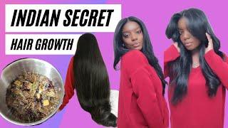 INDIAN HAIR GROWTH SECRET FOR MASSIVE HAIR GROWTH HOW TO GROW LONG HAIR FAST *INCHES FOR DAYS*
