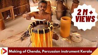 Chenda percussion instrument drum Making of Chenda  Kerala Traditional Orchestra  How to