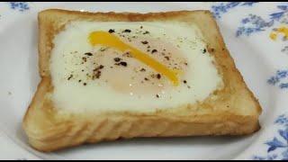 Egg in a Nest  Roti Bakar Telur  Easy Breakfast Idea