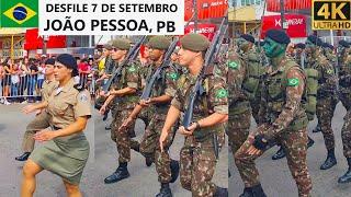 Military Parade Brazils Independence Day - João Pessoa PB Brazil 4K 07.09.2023