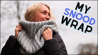 How to Crochet a SNOOD Wrap  EASY Crochet Tutorial