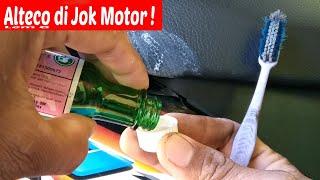 Jok Motor Terkena Alteco atau Lem G ?....Jangan Panik Ini dia Solusinya 