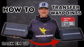 HOW TO Transfer Waypoints Humminbird Helix