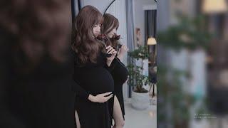 Crossdresser Girl become pregnant with a big belly overnight? Truth is that...  Kumiho Crossdress