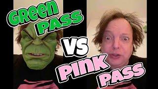 Gren pass vs Pink pass