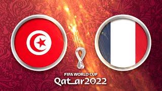 Tunesien - Frankreich  FIFA World Cup Qatar 2022 Fussball-WM 4K