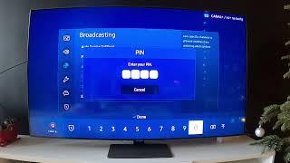 How to Enable  Disable Channel Lock on Samsung TV Q80A?