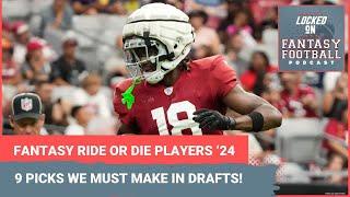 Fantasy football must-draft players 2024 Marvin Harrison Jr. Malik Nabers Jayden Daniels & more