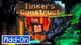 TINKERS CONSTRUCT ADDON Official Minecraft Bedrock Port in-depth review