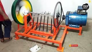 How To Make Flywheel Free Energy Spring Machaine Generator 15kv Alternator 220v Free Energy