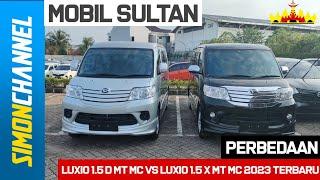 Perbedaan Daihatsu LUXIO D MT MC VS  LUXIO X MT MC LXRG 2023 - Review Indonesia