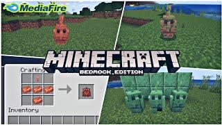 Copper Golem Addon For Minecraft PE 1.19 Wild Update  MCPE 1.19 COPPER GOLEM ADDON DOWNLOAD 2021