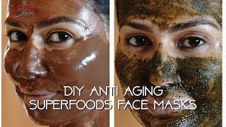 DIY Anti Aging Superfoods Face masks