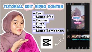 Tutorial cara edit video konten untuk pemula menggunakan aplikasi CapCut ⁉️