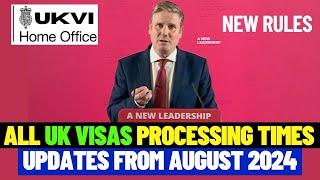 Latest UK Visas Processing Times As At August 2024 UK Visa Waiting Times Updates