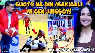 SEN. JINGGOY GUSTO NA DIN MAKISALI SA BAKBAKAN NG SAN JUAN VS. RIZAL SA GAME 1 MA-UPSET KAYA SILA?