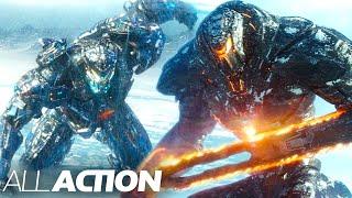 Gipsy Avenger vs. Obsidian Fury Giant Robot Fight  Pacific Rim Uprising  All Action