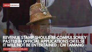 Revenue stamp should be compulsorily pasted in official applications