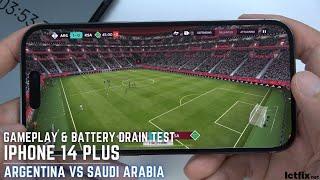 iPhone 14 Pro FIFA Mobile World Cup Qatar 2022 Gaming test  Argentina vs Saudi Arabia