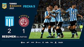 #TorneoBinance 2023  Fecha 5  resumen de Racing - Lanús