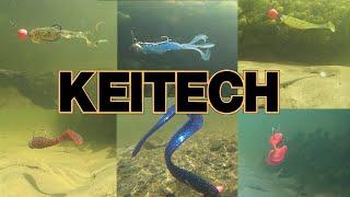 Silicone KEITECH a game of bait under water.