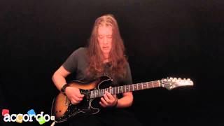 Bruce Bouillet teaches sweep from Racer X Extreme Live - Free Guitar Lesson