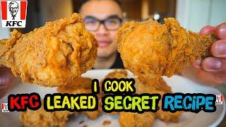 I cooked KFC leaked Secret Recipe  DIY  COPYCAT