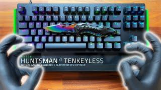 Razer Huntsman V2 TKL Mechanical Keyboard Unboxing - ASMR