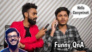 Episode 2 Funny QnA With Aamir Siddiqui - Hello Carryminati  Ejaz Vlogs