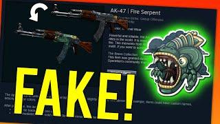 How To Make a FAKE AK 47 Fire Serpent CSGO Skins